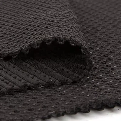 Tessuto a maglia d'aria 3D nero 100% poliestere di nuova moda di vendita caldo per scarpe sportive